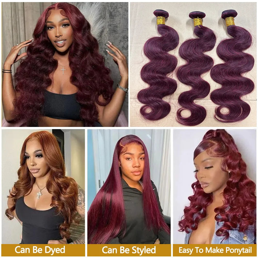Plum Shadow Hair Extension Bundle